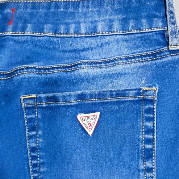 Guess Jeans high-waist skinny Tahiana fit women's size 29 denim blue stretch - Picture 5 of 16